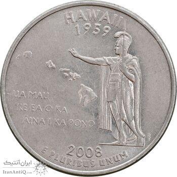 سکه کوارتر دلار 2008D ایالتی هاوایی - AU58 - آمریکا