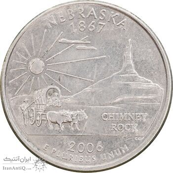 سکه کوارتر دلار 2006P ایالتی نبراسکا - AU55 - آمریکا