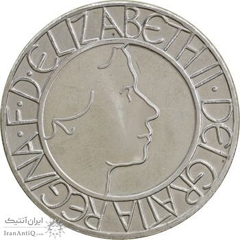 سکه 5 پوند 2003 الیزابت دوم - پنجاهمین سالگرد تاجگذاری ملکه - MS62 - انگلستان