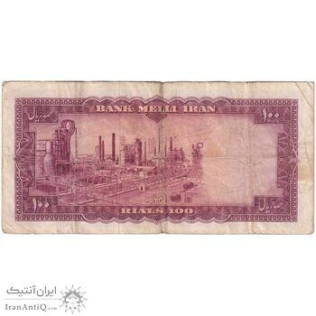 اسکناس 100 ریال 1333 - تک - VF30 - محمد رضا شاه