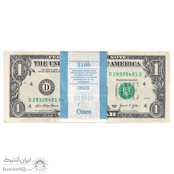 بسته اسکناس 1 دلار 2021 جمهوری فدرال - D (کلیولند) - UNC - آمریکا