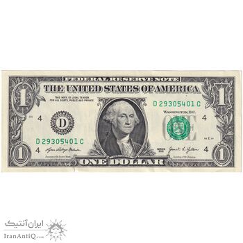 بسته اسکناس 1 دلار 2021 جمهوری فدرال - D (کلیولند) - UNC - آمریکا