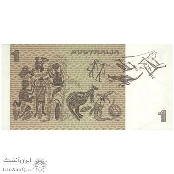 اسکناس 1 دلار بدون تاریخ (1979-1981) الیزابت دوم - HMK, JOS - تک - UNC63 - استرالیا
