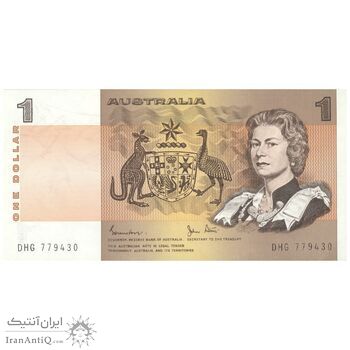 اسکناس 1 دلار بدون تاریخ (1982-1984) الیزابت دوم - RAJ, JOS - تک - UNC64 - استرالیا