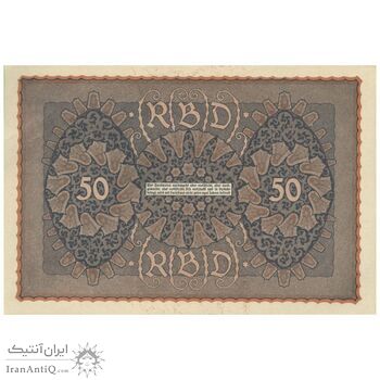 اسکناس 50 مارک 1919 جمهوری وایمار - تک - UNC63 - آلمان