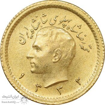 سکه طلا ربع پهلوی 1332 - MS63 - محمد رضا شاه