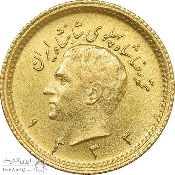 سکه طلا ربع پهلوی 1333 - MS63 - محمد رضا شاه