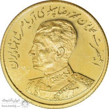 مدال طلا یادبود گارد شاهنشاهی - نوروز 1354 - PF62 - محمد رضا شاه
