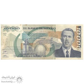 اسکناس 10000 پزو 1989 جمهوری - تک - EF40 - مکزیک