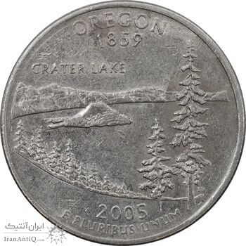 سکه کوارتر دلار 2005P ایالتی - اورگن - AU58 - آمریکا