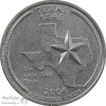 سکه کوارتر دلار 2004D ایالتی تگزاس - AU55 - آمریکا