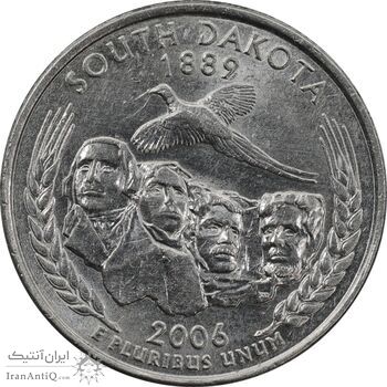 سکه کوارتر دلار 2006D ایالتی داکوتای جنوبی - AU58 - آمریکا