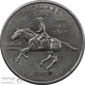 سکه کوارتر دلار 1999D ایالتی - دلاویر - AU55 - آمریکا