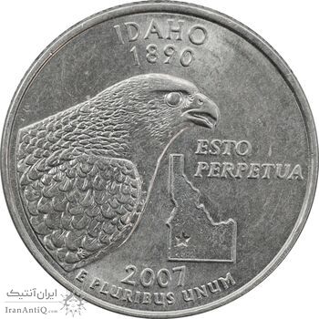 سکه کوارتر دلار 2007D ایالتی آیداهو - MS61 - آمریکا