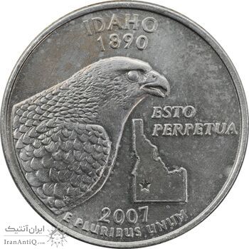 سکه کوارتر دلار 2007D ایالتی آیداهو - AU55 - آمریکا