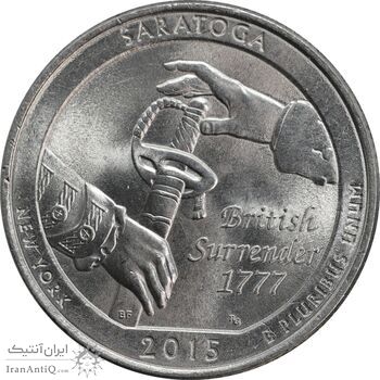 سکه کوارتر دلار 2015P ساراتوگا - MS63 - آمریکا
