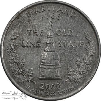 سکه کوارتر دلار 2000P ایالتی مریلند - EF45 - آمریکا