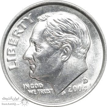 سکه 1 دایم 2004D روزولت - MS62 - آمریکا