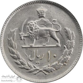 سکه 10 ریال 2537 - MS63 - محمد رضا شاه