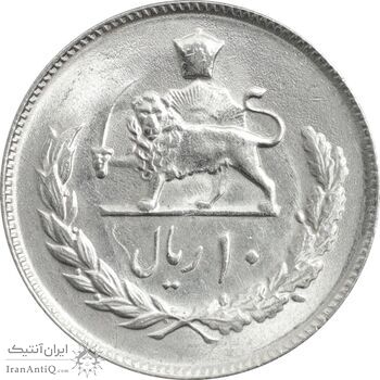 سکه 10 ریال 1354 - MS63 - محمد رضا شاه