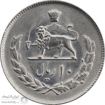 سکه 10 ریال 1354 - MS62 - محمد رضا شاه