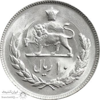 سکه 10 ریال 1353 - MS64 - محمد رضا شاه
