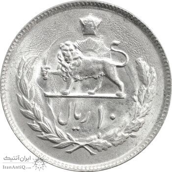 سکه 10 ریال 1353 - MS63 - محمد رضا شاه