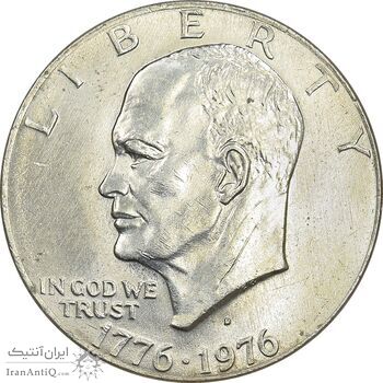 سکه یک دلار 1976D جشن دویست سالگی آمریکا - MS63 - آمریکا