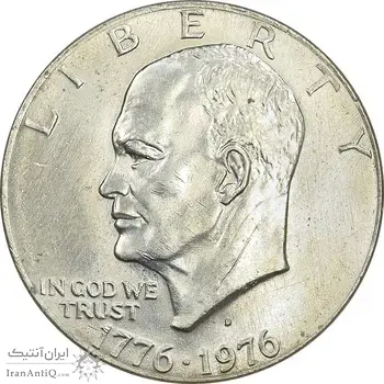 سکه یک دلار 1976D جشن دویست سالگی آمریکا - MS63 - آمریکا