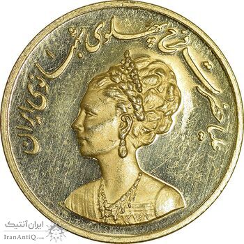 مدال طلا یادبود گارد شهبانو - نوروز 1353 - PF62 - محمد رضا شاه