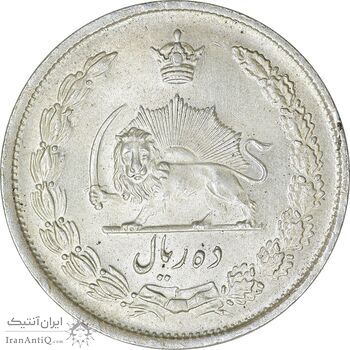 سکه 10 ریال 1323 - MS64 - محمد رضا شاه