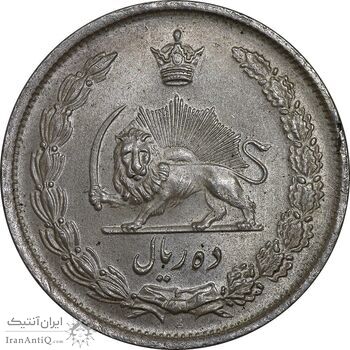 سکه 10 ریال 1323 - MS64 - محمد رضا شاه