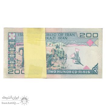 بسته اسکناس 200 ریال (نمازی - نوربخش) فیلیگران امام - شماره بزرگ - UNC - جمهوری اسلامی