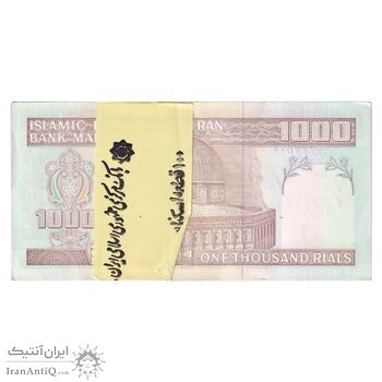 بسته اسکناس 1000 ریال (جعفری - شیبانی) - UNC - جمهوری اسلامی
