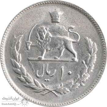 سکه 10 ریال 2535 - MS62 - محمد رضا شاه