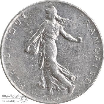 سکه 1 فرانک 1976 جمهوری پنجم - EF45 - فرانسه