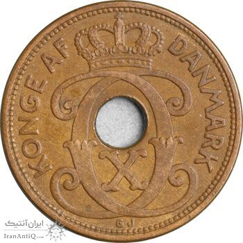 سکه 5 اوره 1939 کریستیان دهم - EF45 - دانمارک