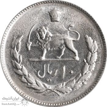 سکه 10 ریال 1357 - MS61 - محمد رضا شاه
