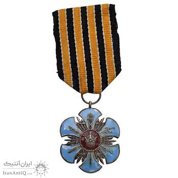 نشان پاس درجه 3 - با روبان فابریک - AU - محمد رضا شاه