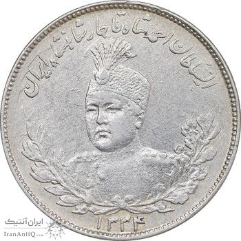 سکه 2000 دینار 1334 تصویری - ارور چرخش 90 درجه - EF - cleaned - احمد شاه