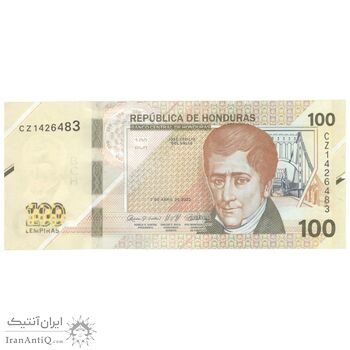 اسکناس 100 لمپیرا 2022 جمهوری - تک - UNC63 - هندوراس