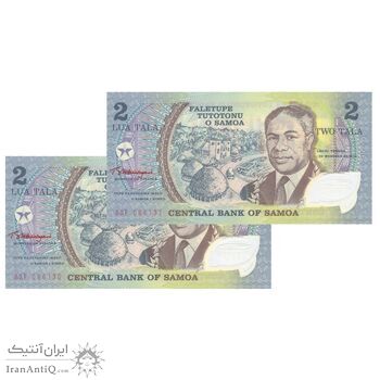 اسکناس 2 تالا بدون تاریخ (2003-2009) مالیتوآ تانومافیلی دوم - پنجاهمین سالگرد خدمات مالیتوآ، رئیس دولت - جفت - UNC64 - ساموآ