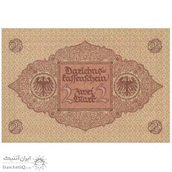 اسکناس 2 مارک 1920 جمهوری وایمار - تک - UNC63 - آلمان