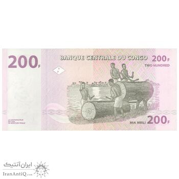 اسکناس 200 فرانک 2007 جمهوری دموکراتیک - تک - UNC65 - کنگو