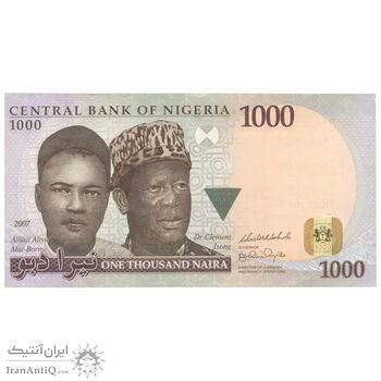 اسکناس 1000 نایرا 2007 جمهوری فدرال - تک - UNC61 - نیجریه