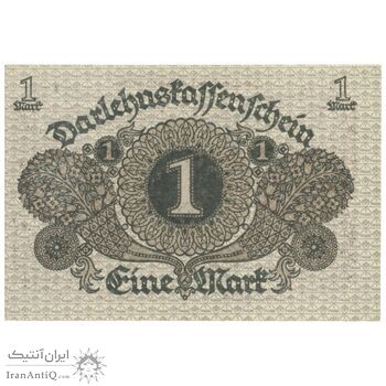 اسکناس 1 مارک 1920 جمهوری وایمار - تک - UNC63 - آلمان