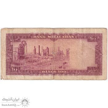 اسکناس 100 ریال 1333 - تک - VF20 - محمد رضا شاه