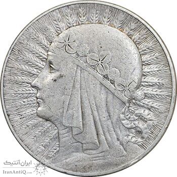 سکه 10 زلوتی 1932 جمهوری سوم - EF40 - لهستان