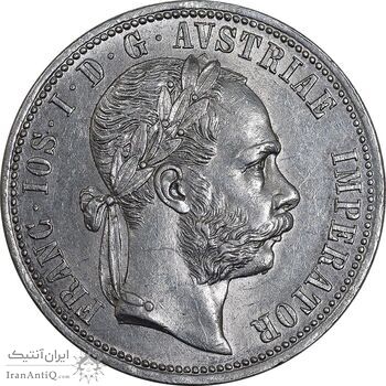 سکه 1 فلورین 1876 فرانتس یوزف یکم - MS62 - اتریش-مجارستان