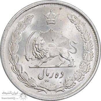 سکه 10 ریال 1323 - MS64 - محمد رضا شاه